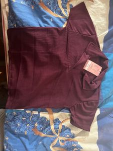 Burgundy/ Purple Polo Tshirt