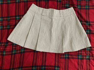 stretchy Pleated Mini Skort waist 28