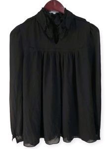 Beauty Mark Black Ruffle Dress Women