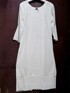 White Chikankari Kurta