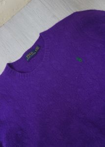 Purple Polo Sweater