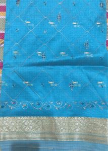 skyblue Saree