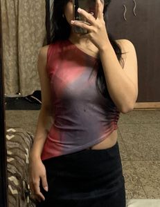 Tie-Dye Sideways Top