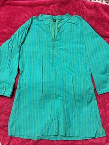 Torquise-Green Tunic Top