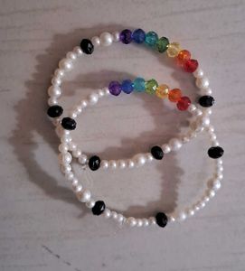 Rainbow Duo Friendship Bracelet