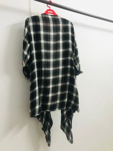 Stylish Western Check Shirt Shrug