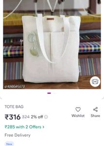 Handmade Canvas Tote Bag