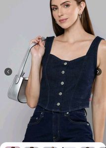 Levi&#39;s denim corset top,  size M