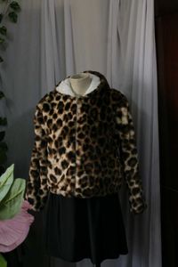 Super Soft Leopard Print Faux Fur Jacket