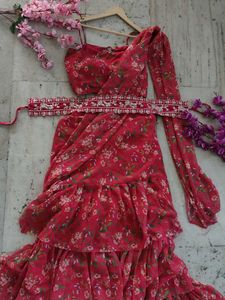 very beautiful ready to wear saree 🌺🌸