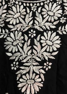 Black Chikankari Kurti