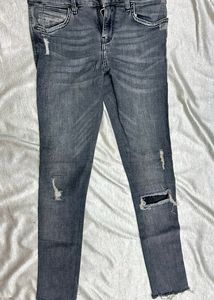 Grey Fitted Jeans