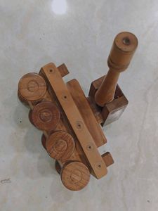 Tank showpiece for home decoration made of wood