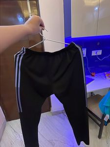 Adidas track pant half striped