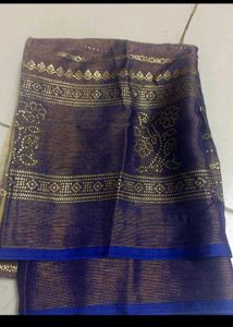 New Saree With Unstitched Blouse