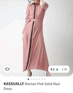 (Kasaually)Peach Casual Dress(Women’s)