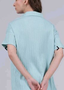 Luxury Mint Crinkle Co-ord Set for VIP