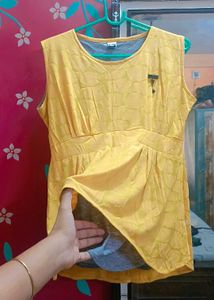 Yellow Sleeveless Top