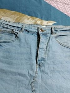 Branded Denim Skirt