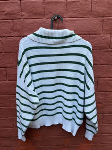MANGO Striped Knit Sweater