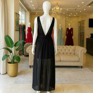Sale🎊🎉Elegant Black Maxi Dress