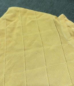 Yellow Knit Sleeveless Top