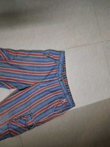 Striped Cargo Shorts