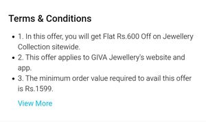 GIVA 600rs Coupon For Men And Women Any Jwellery