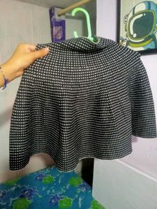 Chic Polka Dot A-Line Skirt