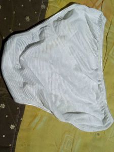 Striped White Briefs