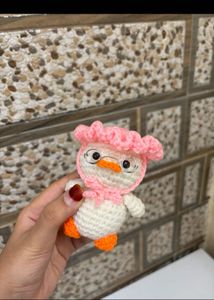 Crocheted Duck with Glasses