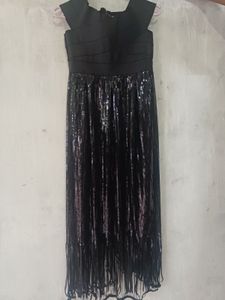 Elegant Black Sequin Dress