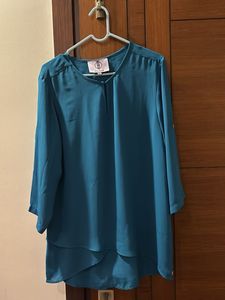 Elegant Teal Blouse