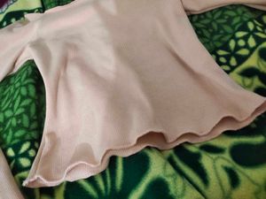 Aesthetic Korean Peach Off Shoulder Top