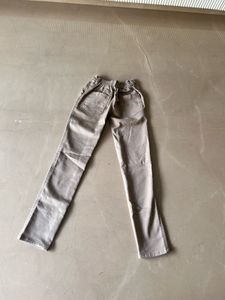 Boys Beige Elastic Waist Casual Chino Pants