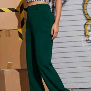 Green Wide Leg Pants