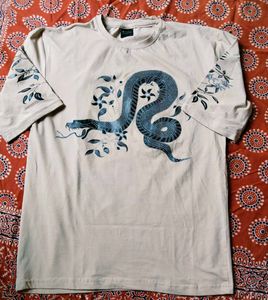 Graphic Snake Print T-Shirt