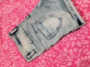 Ice Blue Denim Shorts Like New
