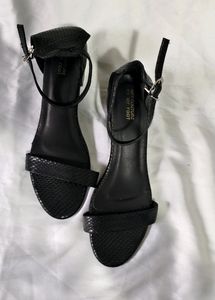 Black Heels with Ankle Loop
