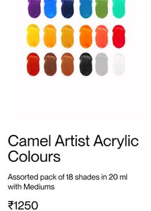 Camel Artist Acrylic Colours