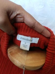 Y2k Ribbed Turtleneck Sweater 🧡