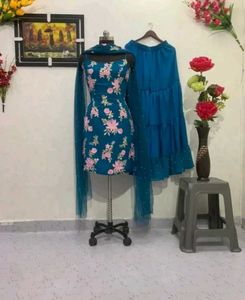 Kurti Plazoo With Duppata