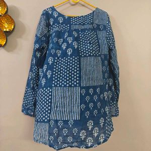 Fabindia Indigo Short Kurti