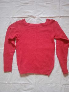 Coral Knit Sweater