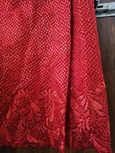 Red Lace Skirt