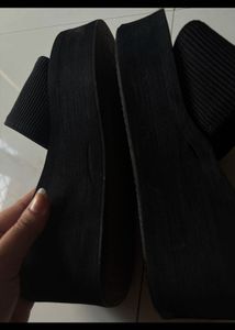 Black Platform Slides