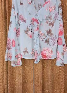 Front Flaired Floral Top