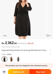 Shimmery Black A-line Party Dress