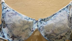 Blue Floral Bra