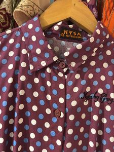 Night Wear Ser With Short And Shirt